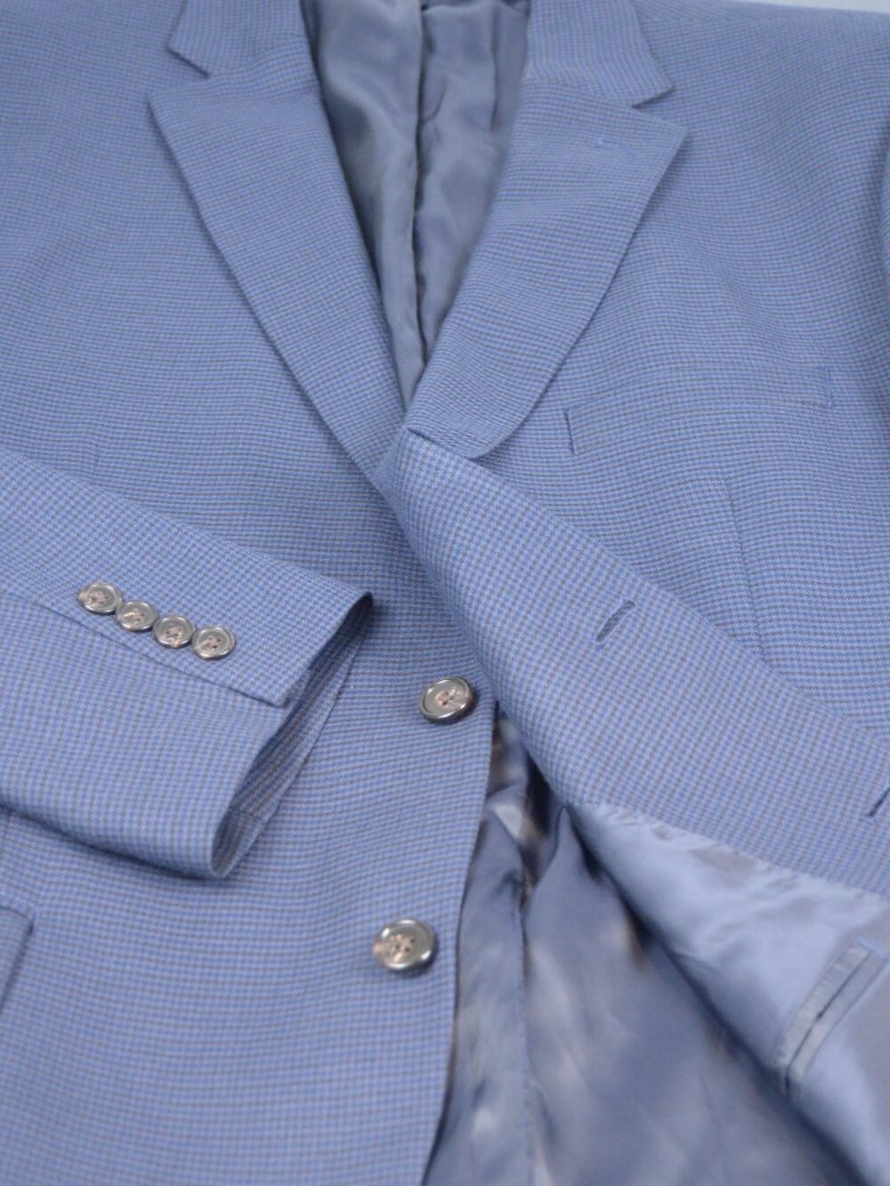 Lauren Ralph Lauren Blue Checked Sport Coat -- Size 50R